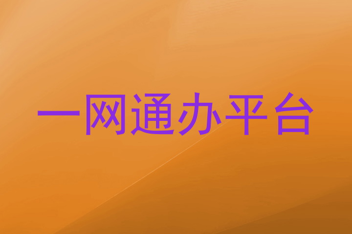 一网通办平台