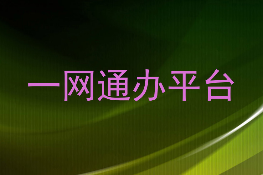 一网通办