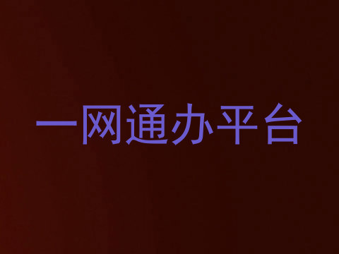 一网通办平台