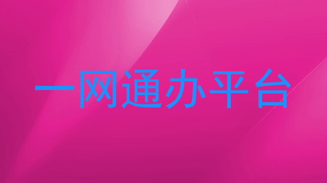 一网通办平台
