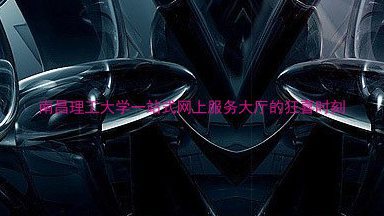 南昌理工大学一站式网上服务大厅的狂喜时刻
