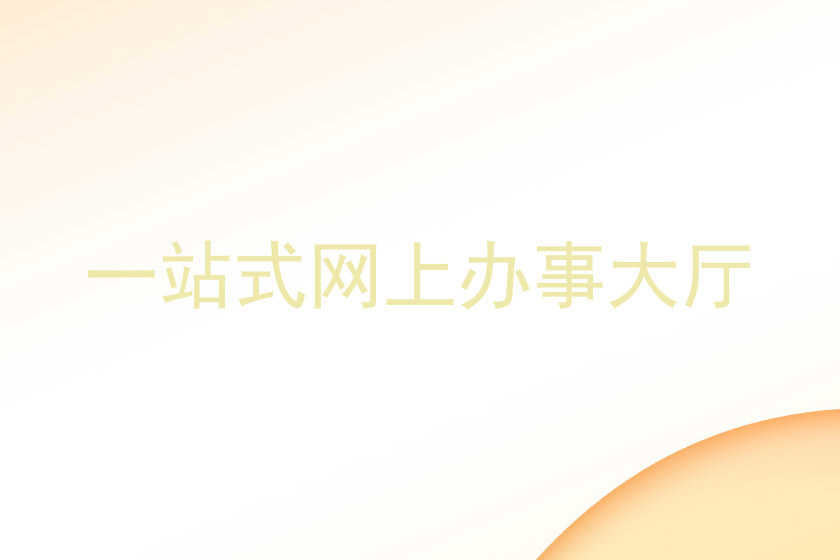 一站式网上办事大厅