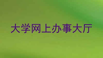 大学网上办事大厅
