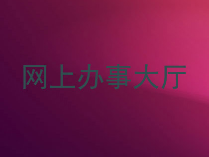 网上办事大厅