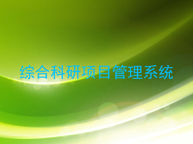 综合科研项目管理系统
