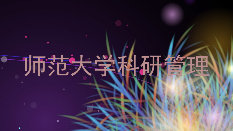 师范大学科研管理