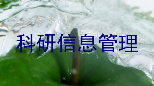 科研信息管理