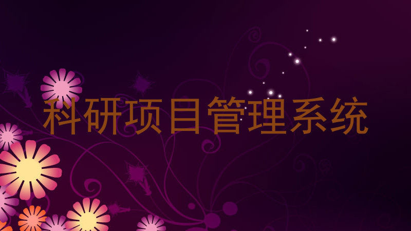 科研项目管理系统