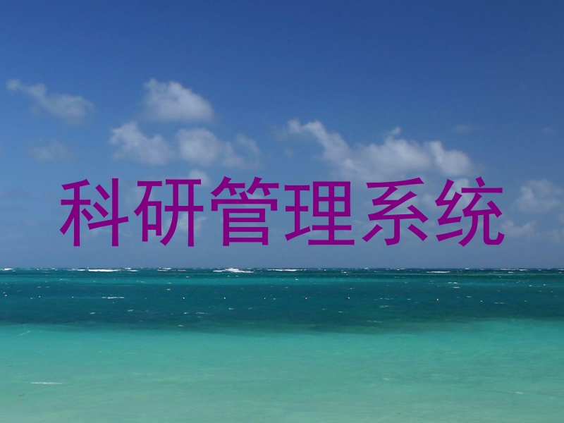科研管理系统
