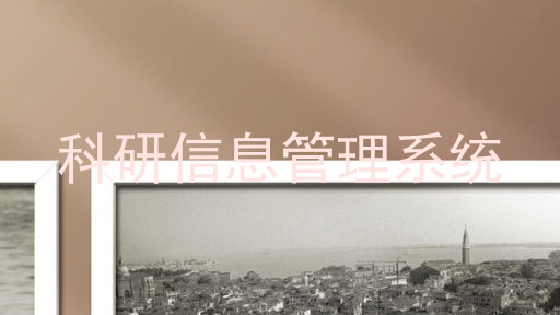 科研信息管理系统