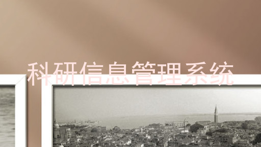 科研信息管理系统