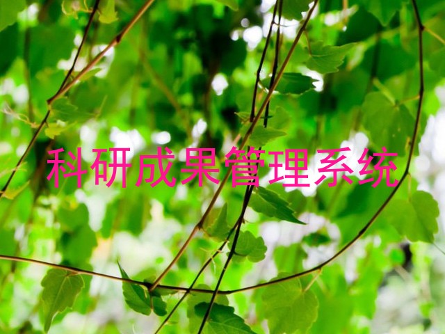 科研成果管理系统