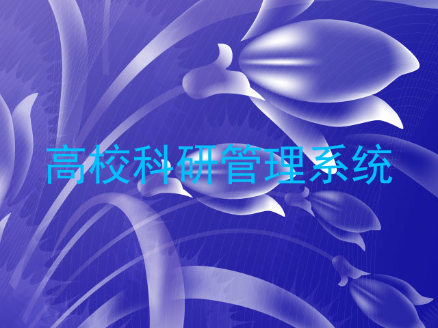 高校科研管理系统