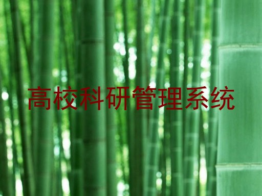 高校科研管理系统
