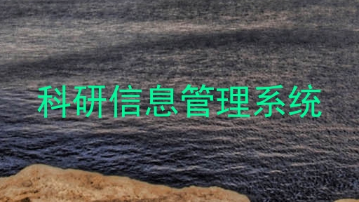 科研信息管理系统