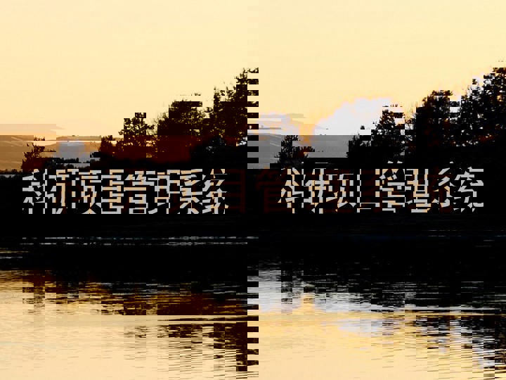 科研项目管理系统