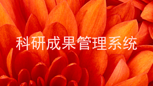 科研成果管理系统