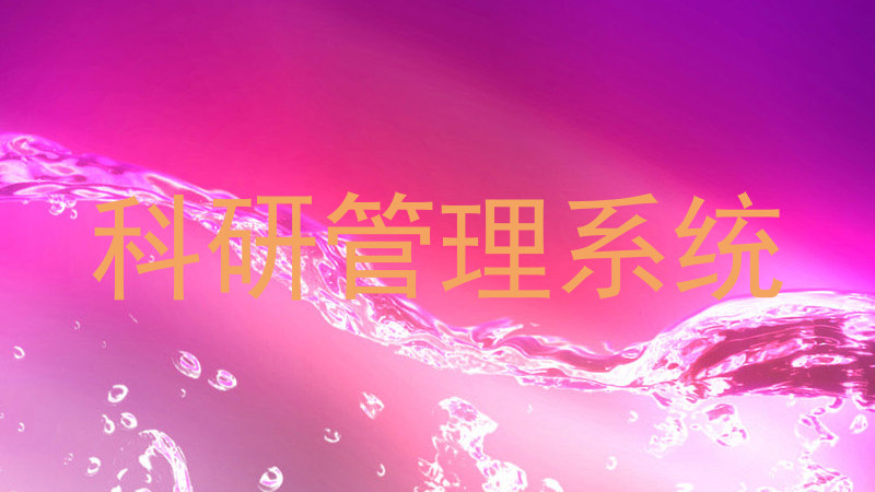 科研管理系统