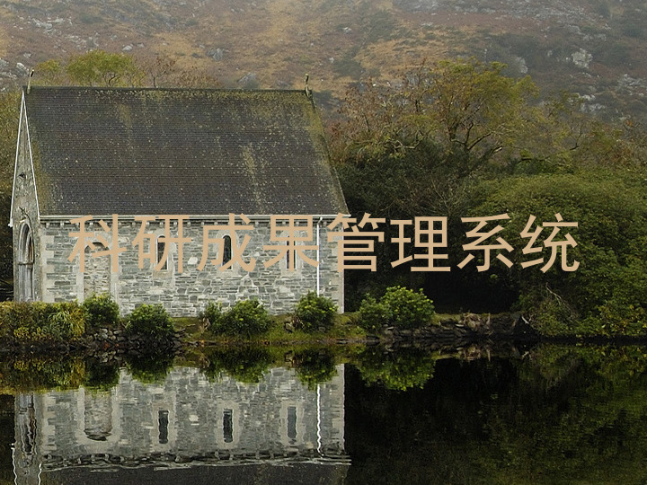 科研成果管理系统