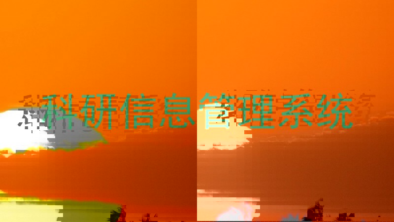 科研信息管理系统