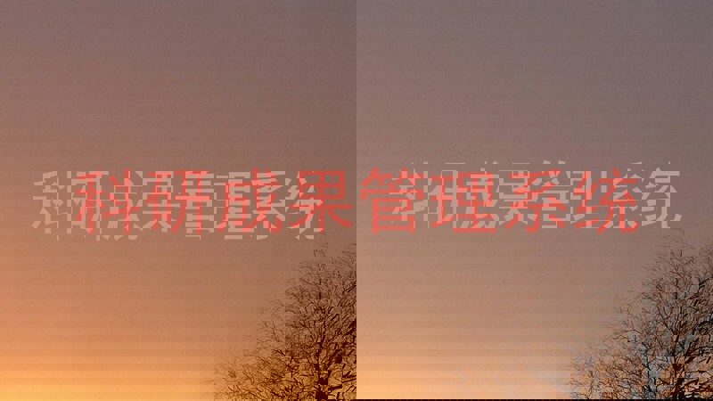 科研成果管理系统