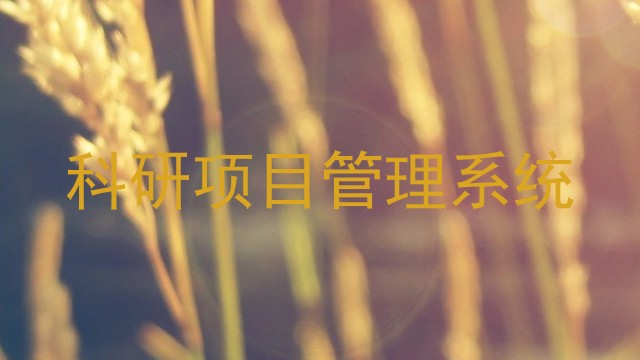 科研项目管理系统