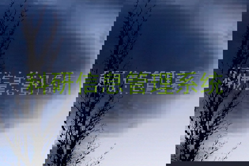 科研信息管理系统