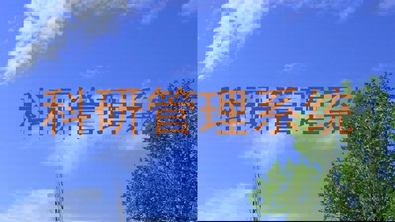 科研管理系统