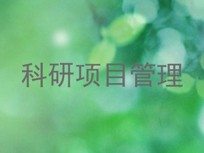 科研项目管理