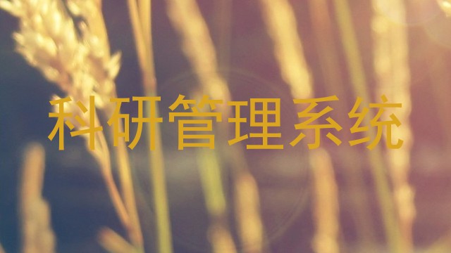 科研管理系统