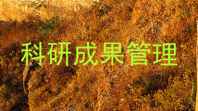 科研成果管理