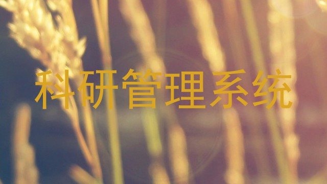 科研管理系统