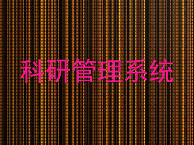 科研管理系统