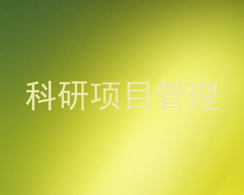 科研项目管理
