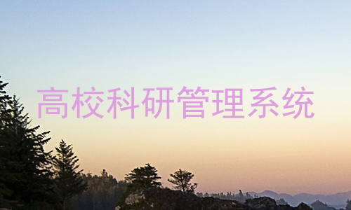 高校科研管理系统