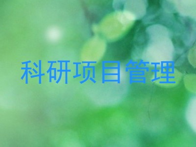 科研项目管理