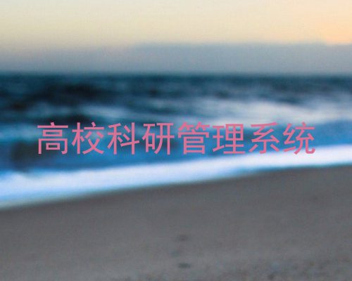 高校科研管理系统