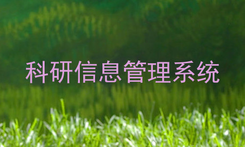 科研信息管理系统