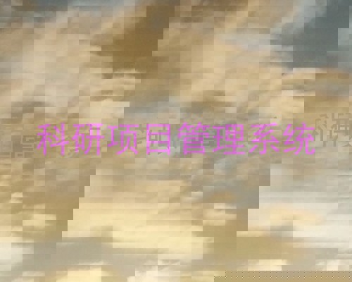 科研项目管理系统