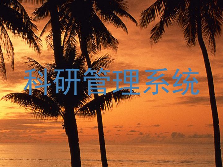 科研管理系统