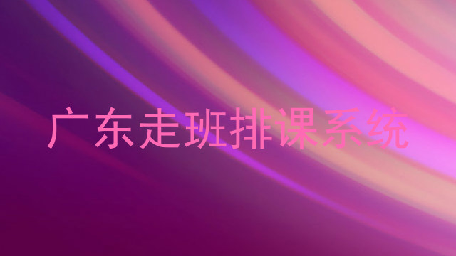 广东走班排课系统
