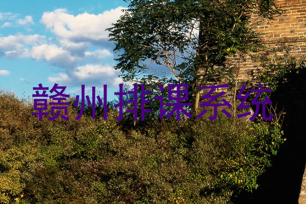 赣州排课系统