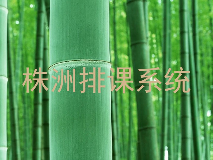 株洲排课系统