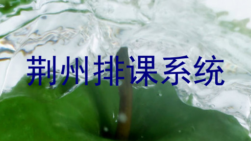 荆州排课系统