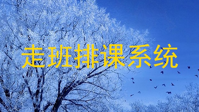 走班排课系统