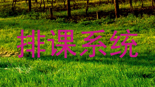 排课系统