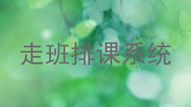 走班排课系统