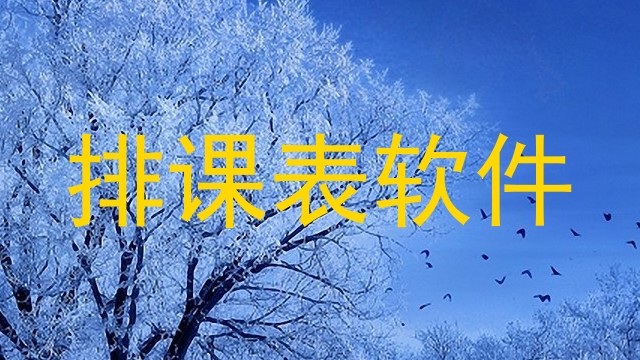 排课表软件
