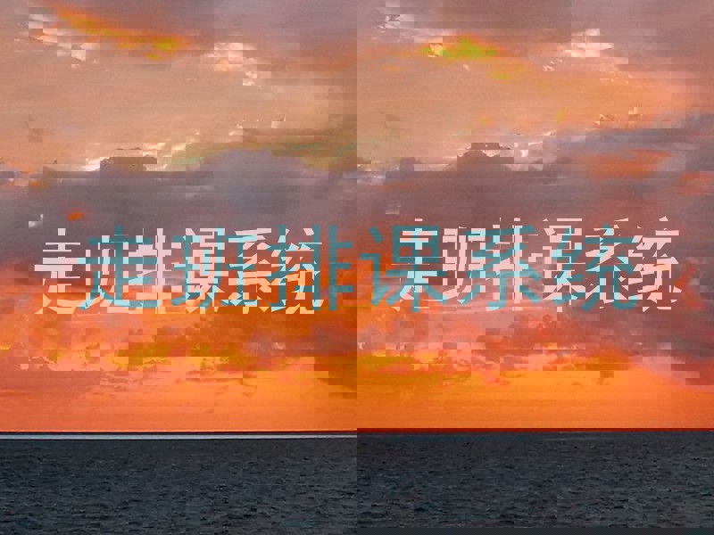 走班排课系统