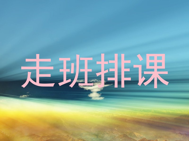 走班排课
